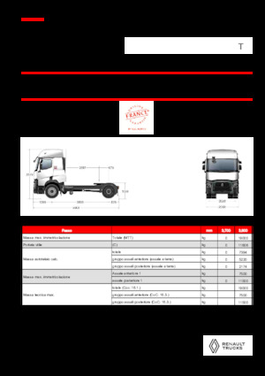 Влекачи Renault T T4X2 LOW 11L E6