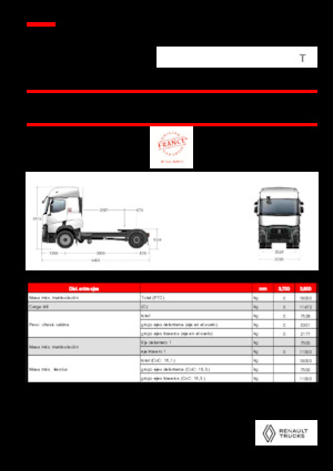 Влекачи Renault T T4X2 LOW 13L E6