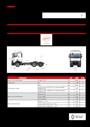 Влекачи Renault T T6X2 PUSHER 11L E6
