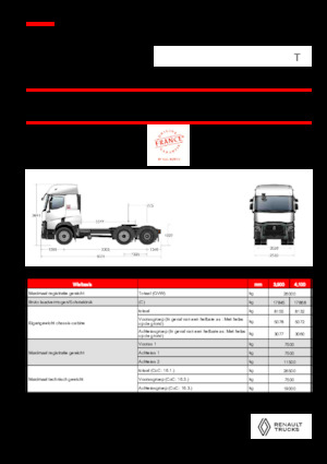 Влекачи Renault T T6X2 PUSHER 13L E6