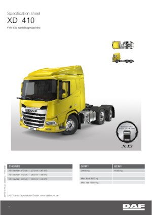 Влекачи DAF XD 370 FTN