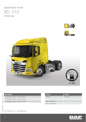 Влекачи DAF XD 410 FTP