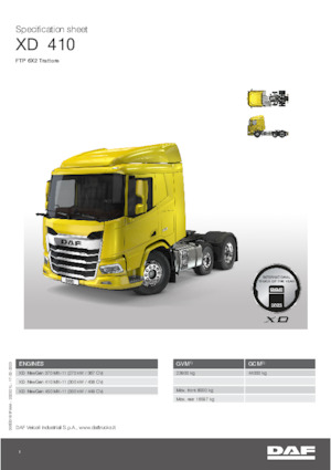 Влекачи DAF XD 410 FTP