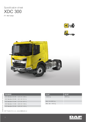 Влекачи DAF XDC 340 FT