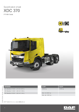 Влекачи DAF XDC 410 FTT