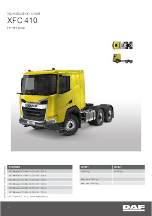 Влекачи DAF XFC 430 FTT