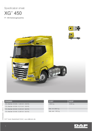 Влекачи DAF XG+ 450 FT