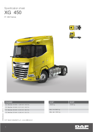 Влекачи DAF XG 480 FT