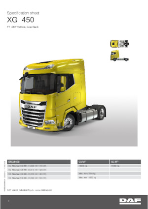 Влекачи DAF XG 430 FT Low Deck