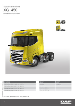 Влекачи DAF XG 530 FTG