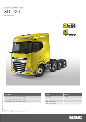 Влекачи DAF XG 530 FTM