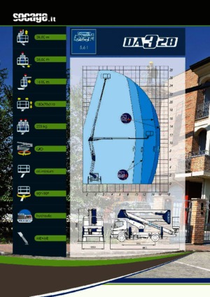 Монтирани на ремаркета повдигачи с подвижна стрела Socage DA 328 forSte