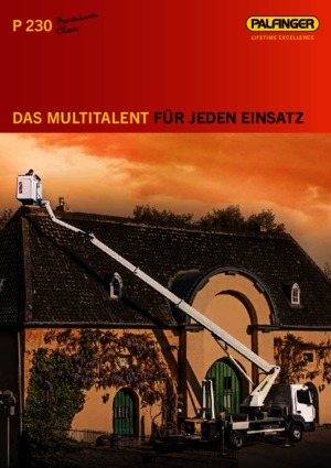 Телескопични вишки, монтирани на камион Palfinger P 230