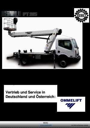 Телескопични вишки, монтирани на камион ISOLI PT 225