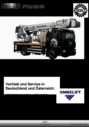 Телескопични вишки, монтирани на камион ISOLI PTJJ36.29