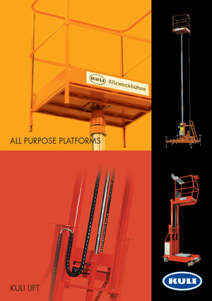 Подемници с единична вертикална мачта KULI Hebezeuge – Helmut Kempkes Kuli KF 8