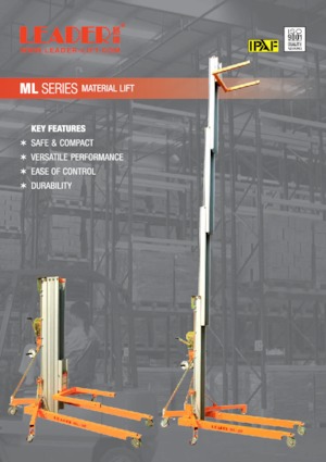 Подемници с единична вертикална мачта Leader ML 20