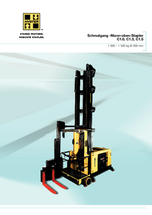 Мотокари с тесен проход VNA Hyster C1.3-80