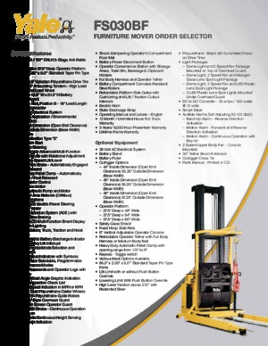 Машини за събиране на поръчки Yale FS030BF