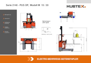 Машини за събиране на поръчки Hubtex M 15 PUS