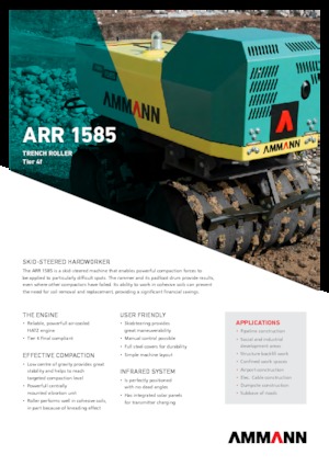 Вибрационни валяци Ammann ARR 1585 T4f