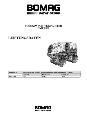 Вибрационни валяци Bomag BMP 8500
