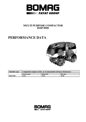 Вибрационни валяци Bomag BMP 8500
