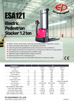 Уоки стакери EP ESA121