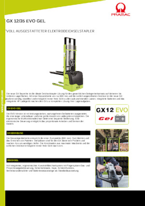 Уоки стакери PRAMAC Lifter GX 12/35 Evo Gel