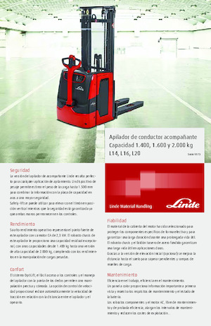 Уоки стакери Linde L20 Triplex 