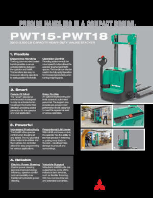 Уоки стакери Mitsubishi PWT15