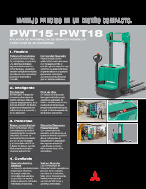 Уоки стакери Mitsubishi PWT15
