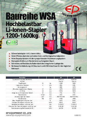 Уоки стакери EP WSA121