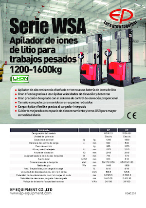 Уоки стакери EP WSA121