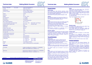 Крачещи багери Kaiser S X