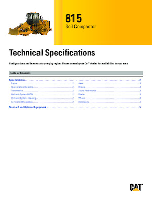 Компактори за отпадъци Caterpillar 815