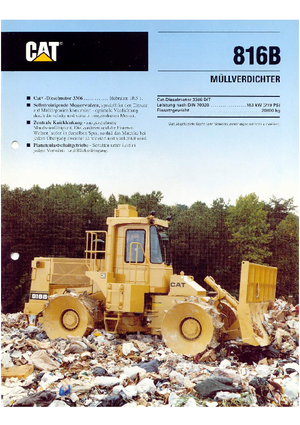 Компактори за отпадъци Caterpillar 816 B