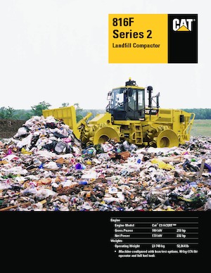 Компактори за отпадъци Caterpillar 816F Series 2