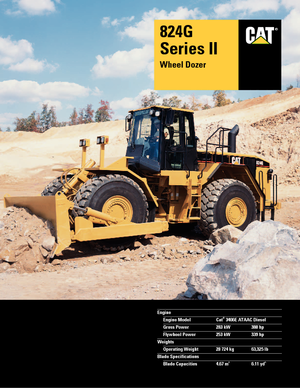 Колесна дозаторна машина Caterpillar 824 G II