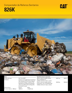 Компактори за отпадъци Caterpillar 826K