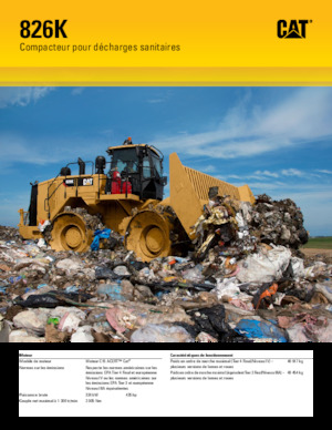 Компактори за отпадъци Caterpillar 826K