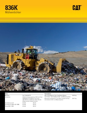 Компактори за отпадъци Caterpillar 836K