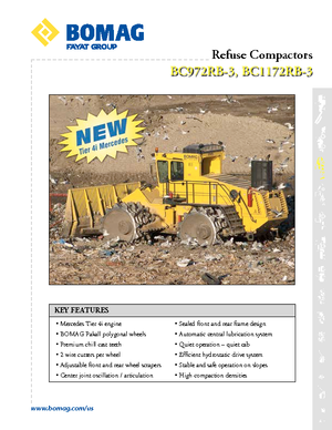 Компактори за отпадъци Bomag BC 1172 RB 3