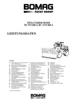 Компактори за отпадъци Bomag BC 972 RB 2