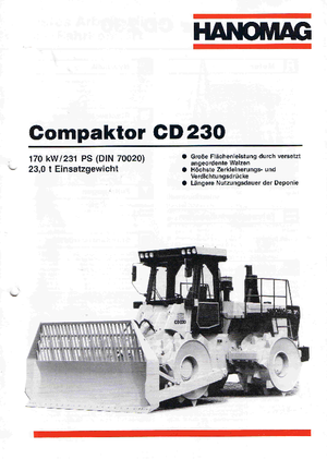 Компактори за отпадъци Hanomag CD 230