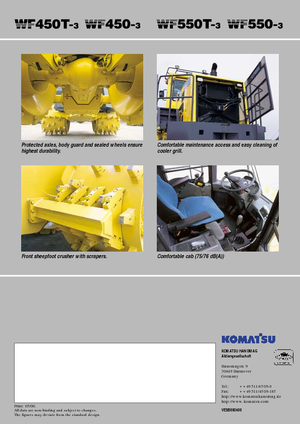 Компактори за отпадъци Komatsu WF450-3