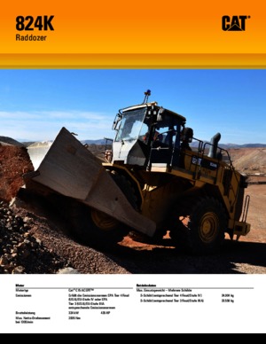 Колесна дозаторна машина Caterpillar 824K