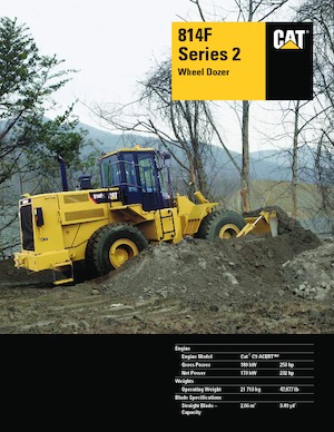 Колесна дозаторна машина Caterpillar 814F Series 2