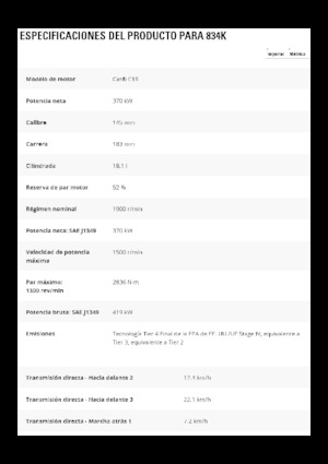 Колесна дозаторна машина Caterpillar 834K