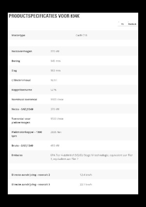 Колесна дозаторна машина Caterpillar 834K